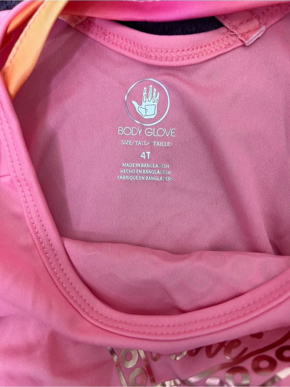 Body Glove Pink and Orange Girls Skort Set
